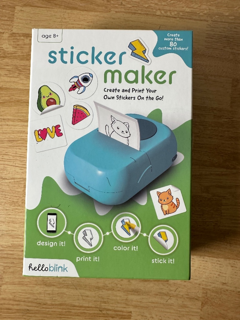 HELLO BLINK STICKER MAKER - CREATE YOUR OWN STICKERS - BLUETOOTH THERMAL PRINTER